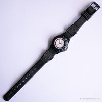 Orologio sportivo nero vintage da Gruen | Data casual orologio per le donne