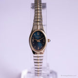 Orologio blu vintage Embassy | Piccolo orologio bicolore per le donne