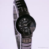 Vintage Black Embassy Watch | Diamond Watch for Ladies