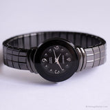 Vintage Schwarz Embassy Uhr | Diamant Uhr für Damen