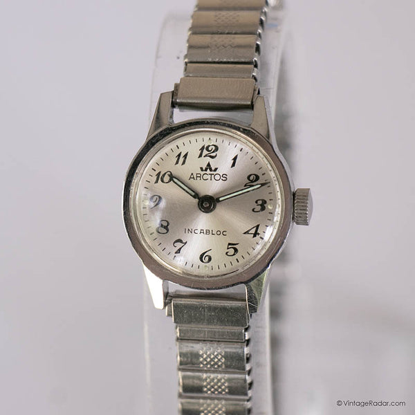 Incabloc Arctos de plateado Mecánico reloj | Alemán reloj Marcas