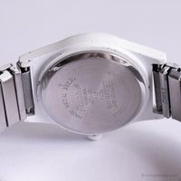 Blanco vintage Gruen reloj para ella | Japón cuarzo casual reloj