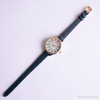 Carro vintage de dos tonos por Timex reloj | Dial redondo casual reloj