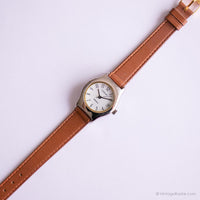 Carriage Vintage Indiglo Fecha reloj | Oficina retro reloj para damas