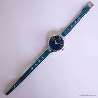 Orologio svizzero meccanico raro St. Tropez | Abito blu degli anni '90 per le donne