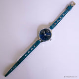 Orologio svizzero meccanico raro St. Tropez | Abito blu degli anni '90 per le donne