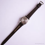 Vintage Black Dial Watch by Carriage | Casual Analog Dial Quartz Watch