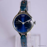 Orologio svizzero meccanico raro St. Tropez | Abito blu degli anni '90 per le donne