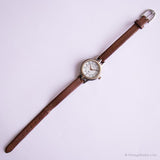 Carriage de dos tonos vintage indiglo reloj | Análogo elegante reloj para ella