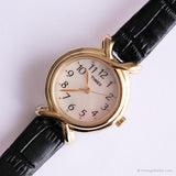 Madre vintage de dial de perlas reloj por Timex | Vestido de oro reloj