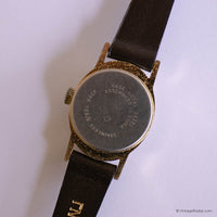 Gold-Tone Vintage Jean Paul Mechanical Watch for Ladies Oval Case