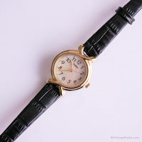 Vintage Mutter des Perlenblatts Uhr von Timex | Goldenes Kleid Uhr