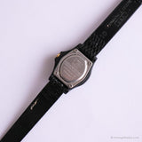 Negro vintage Timex Deportes reloj | Timex Q 24H Dial reloj para mujeres