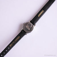Dial gris vintage Timex Q reloj | Pequeño tono plateado reloj para damas