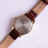 Jahrgang Timex CR 1216 Zelle Uhr | Perlenblatt Gold-Ton Uhr für Sie