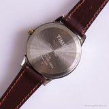 Vintage zweifarbig Timex CR1216 -Zelle Uhr | Gelegenheitsanalog Uhr für Sie