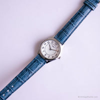 Jahrgang Timex CR1216 -Zelle Uhr | Blauer Riemen Uhr für Damen