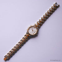 Vintage Two-tone Fossil Watch for Her | Vintage Fossil Arkitekt Watch