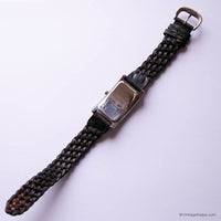 Vintage Rectangular Fossil Watch | Retro Fossil Quartz Watch