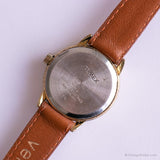 Quadrante crema vintage Timex Orologio indiglo | Data casual Guarda le donne