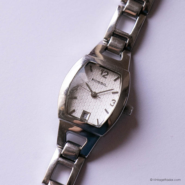 Fossil ساعة الفضة خمر ساعة الكوارتز | أفضل الساعات القديمة