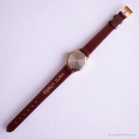 كلاسيكي Timex ساعة إنديجلو للسيدات | ساعة burgundy حزام الكوارتز