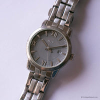Vintage Gray-Dial RELIC Watch for Women | Silver-Tone Quartz Watch