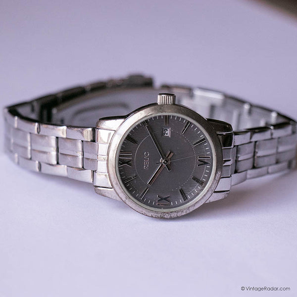 Vintage Gray-Dial RELIC Watch for Women | Silver-Tone Quartz Watch