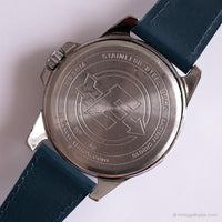 Tono d'argento vintage Timex Orologio di spedizione | Orologio in quarzo grande da 40 mm