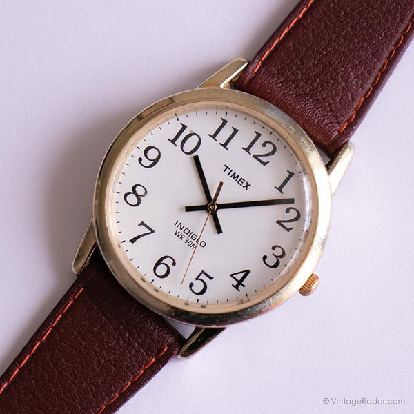 Vintage Timex CR 2016 CELL Watch | 35mm Round Dial Gold-tone Watch