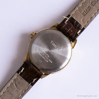 Ancien Timex CR 1216 Cell Y3 montre | Bracelet en cuir marron montre