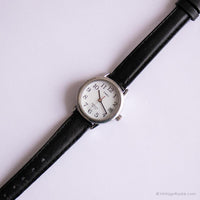 Ancien Timex Date indiglo montre | Bureau de tons d'argent montre pour femme