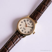 Tono de oro vintage Timex Cuarzo reloj | Visualización de fecha reloj para mujeres