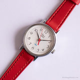 Antiguo Timex 377 BA Cell A5 reloj | Moda de correa roja reloj para ella