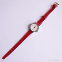 كلاسيكي Timex 377 BA Cell A5 Watch | راقب أزياء حزام أحمر لها