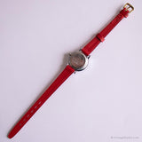 Vintage Timex 377 BA CELL A5 Watch | Red Strap Fashion Watch for Her