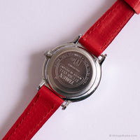Vintage Timex 377 BA CELL A5 Watch | Red Strap Fashion Watch for Her