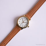 Dial redondo vintage Timex reloj para damas | Cuarzo asequible reloj