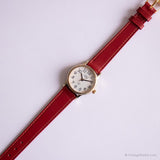 ساعة معصم عارضة أنيقة من قبل Timex | حزام أحمر Timex CR 1216 خلية