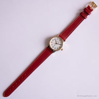 Reloj de pulsera casual vintage chic por Timex | Correa roja Timex Cell Cell 1216