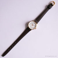 Dial de iluminación vintage reloj por Timex | Cuarzo de tono de oro reloj para ella