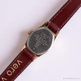 Vintage Black Dial Timex Watch for Women | Tiny Oval Dial Wristwatch