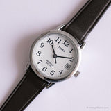 Jahrgang Timex Indiglo Quarz Uhr für Damen | Brauner Riemen Uhr
