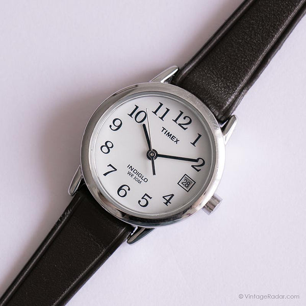 Vintage Timex Indiglo Quartz Watch for Ladies | Brown Strap Watch