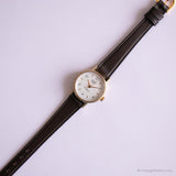 Vintage minimalistische Acqua Indiglo Uhr | Gold-Ton Uhr für Damen
