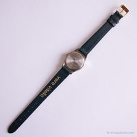 Oficina de carruaje vintage reloj para ella | Tono plateado elegante reloj