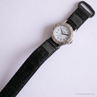 Jahrgang Timex Sport Uhr für sie | Rundes Zifferblatt Silber-Ton Uhr