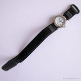 Antiguo Timex Deportes reloj para ella | Tono plateado de dial redondo reloj