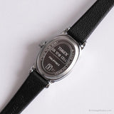 Ovale vintage Timex Quartz montre | Cadran noir et blanc montre pour elle