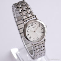 Vintage Steel Bracelet Watch by Carriage | Casual Silver-tone Watch for Her